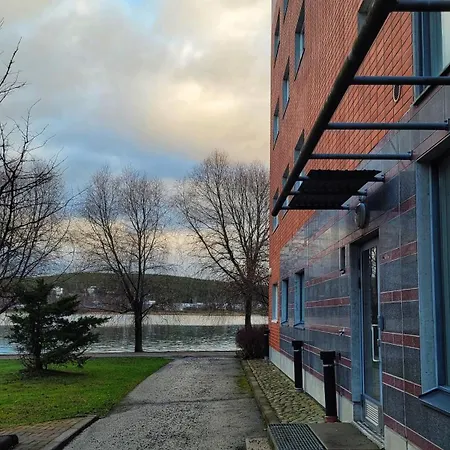Daire Lakeside Serenity In Lutakko - Sauna, Parking, Ac *